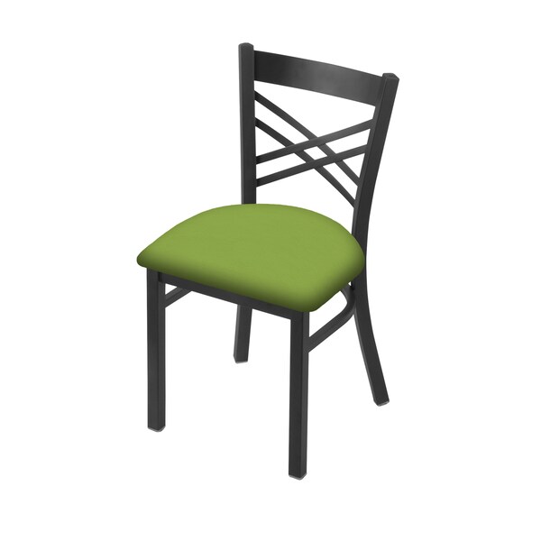 620 Catalina 18" Chair with Pewter Finish and Canter Kiwi Green Seat
